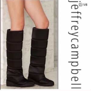 Jeffrey Campbell Squall Quilted Boots (green)